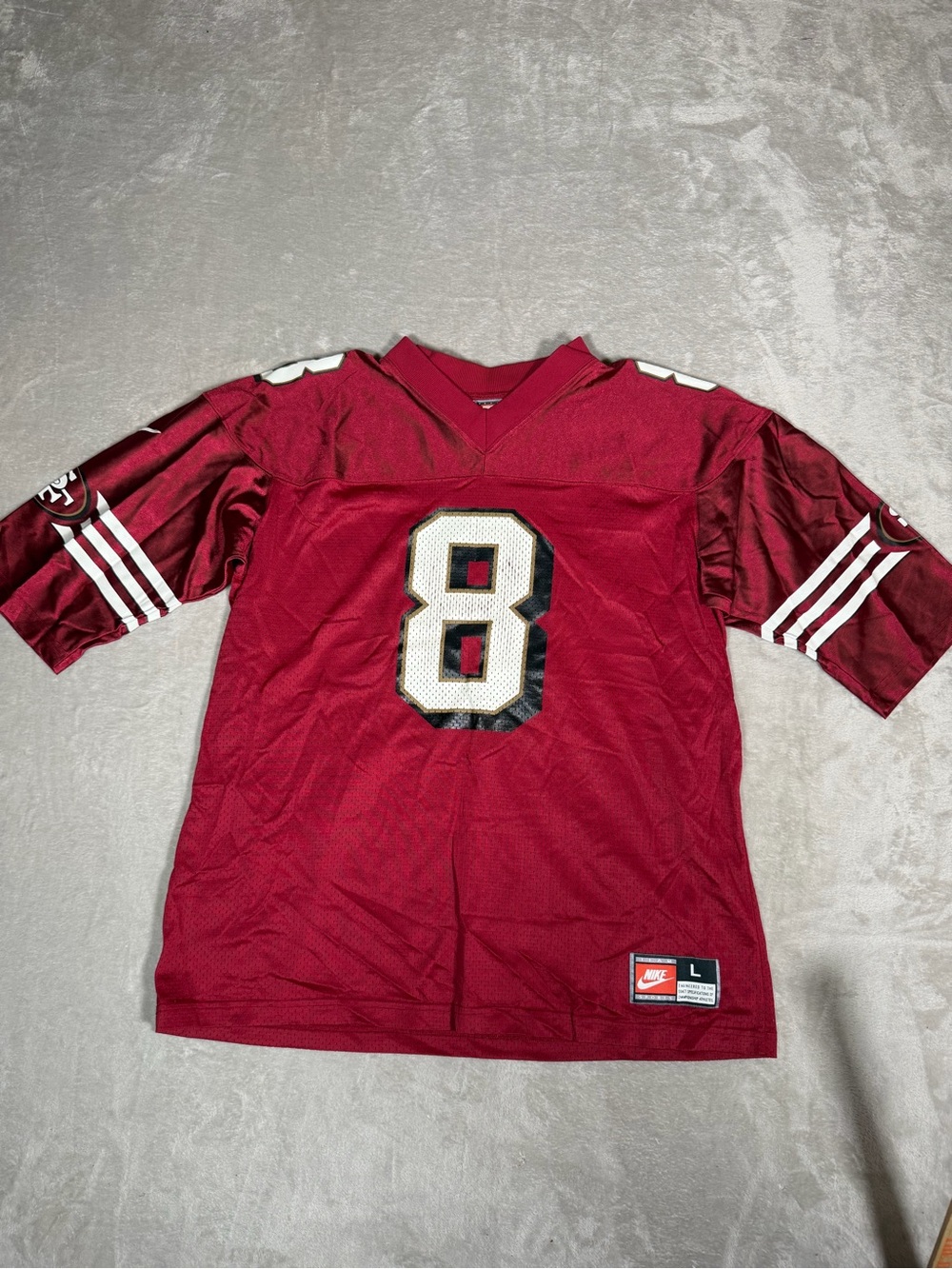 Nike Steve Young San Francisco 49ers Jersey Red Mens Large Football 8